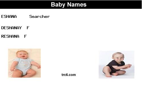 eshana baby names